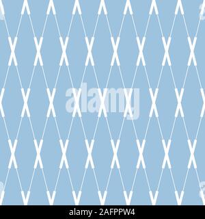 Simple Cross Lines Geometrical Pattern Seamless Repeat Background Stock Photo