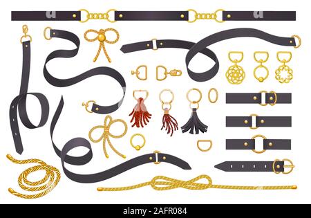 Jewelry elements for fabric design Stock Vector