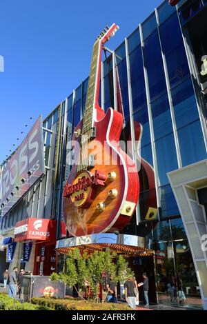 Hard Rock Cafe in Showcase Mall on Las Vegas Strip in Las Vegas, Nevada, USA. Stock Photo