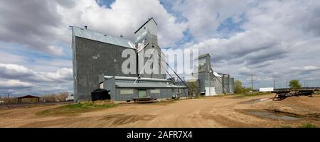 MAY 21 2019, USA -  Grain Silo along Route 2 Montana Stock Photo