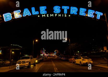 APRIL 30, 2019 MEMPHIS, TENN., USA - Beale Street Home of the Blues, Memphis Tenn. Stock Photo