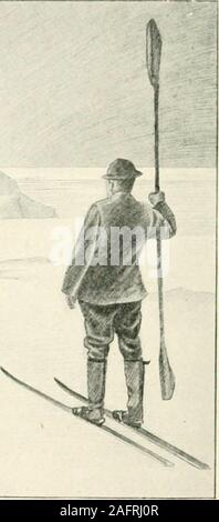 . With Nansen in the north; a record of the Fram expedition in 1893-96. ^ great prospect of finding it soon. We should thenhave to face this interminable drift-ice. And if so,what about food? Where was it to come from?Hitherto we had not succeeded in finding much. Ifthings did not improve, our outlook would be badenough. If we were really east of land—which, per-haps, was now more improbable—it could not Ix.^ laroft; and then we should be able to procure food. Thefact that we had drifted to the north was certainly asad business to us. Our marches were now pursued in the followingmanner: Nansen Stock Photo
