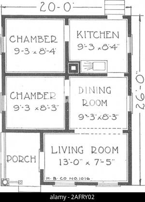 . A plan book of Harris homes. chlarger than they really are. A swingingdoor leads to the kitchen, thus giving youthe three rooms mostly used, planned in thehandiest possible manner. This cottage is easily heated with stoves or furnace, well lighted, and all roomsare conveniently arranged to take care of theusual necessary articles of furniture. If this plan interests you, we sug-gest that you take advantage of the liberalFree Plan Offer as outlined in the intro-ductory pages of this book. The same high quality of material isfurnished for this neat Httle Harris Home, asfor the others, and you Stock Photo