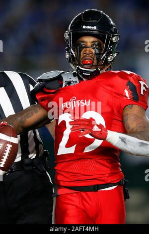 Tokyo, Japan. 16th Dec, 2019. Grant Samajie (FUJITSU) American Football : American Football Japan X Bowl match between Fujitsu Frontiers 28-26 Panasonic Impulse at Tokyo Dome in Tokyo, Japan . Credit: AFLO SPORT/Alamy Live News Stock Photo