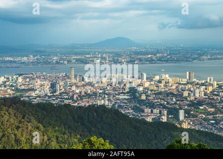 skyline of george town in penang, malaysia Stock Photo