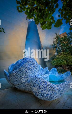 The Walt Disney Concert Hall in downtown Los Angeles, California. Stock Photo