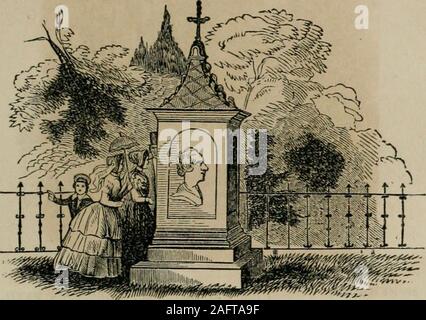 . Dearborn's guide through Mount Auburn : with seventy-six engravings for the benefit of strangers desirous of seeing the clusters of monuments with the least trouble ; with the established rules for the preservation of the cemetery, purchase of lots, and other concerns ... 39 REV. JOSEPH TUCKERMAN. LOT 222. OAK AVENUE. Copied from the monument. For twent3-five years a faithful minisler of Jesus Christ in the vil-lage of Chelsea, and for fourteen years a devoted missionary to thesuffering and neglected of the city of Boston. His best monument is theministry at large ; his appropriate title, th Stock Photo