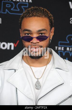 Hollywood, California, USA 16th December 2019 Recording artist Static Major, aka Stephen Ellis Garrett attends Lucasfilm's World Premiere of 'Star Wars: The Rise of Skywalker' on December 16, 2019 in Hollywood, California, USA. Photo by Barry King/Alamy Live News Stock Photo