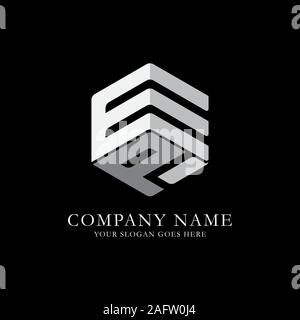EP initial letter Logo Inspiration, E and P combination logo vector with hexagonal idea Stock Vector