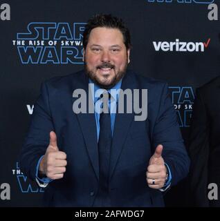 Los Angeles, United States. 17th Dec, 2019. Cast member Greg Grunberg attends the premiere the motion picture sci-fi fantasy 'Star Wars: The Rise of Skywalker' at the TCL Chinese Theatre in the Hollywood section of Los Angeles on Monday, December 16, 2019. Storyline: The surviving Resistance faces the First Order once more in the final chapter of the Skywalker saga. Photo by Jim Ruymen/UPI Credit: UPI/Alamy Live News Stock Photo