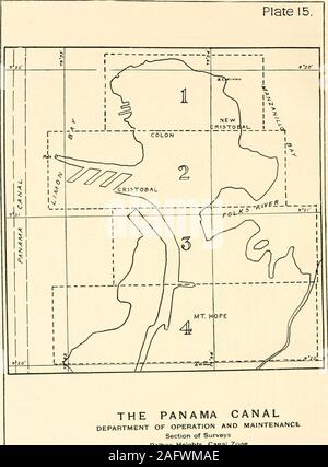 . Annual report of the Governor of the Panama Canal for the fiscal year ended June 30, 1919. THE PANAMA CANAL DEPARTMENT OF OPERATION AND MAINTENANCE Section of Surveys Balboa Heights, Canal Zone COLON-CRISTOBAL To Accompany Annual Report Stock Photo