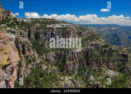 Copper Canyon from Divisadero viewpoint, Northern Mexico Stock Photo