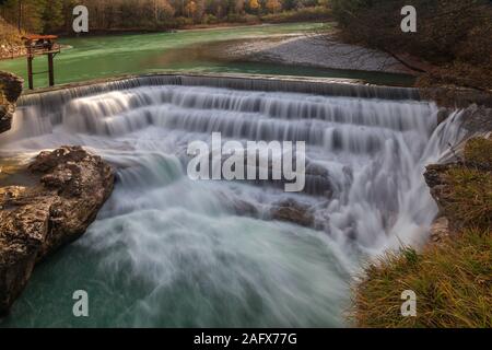 Lech waterfall in Fussen, Bavaria Germany. Stock Photo