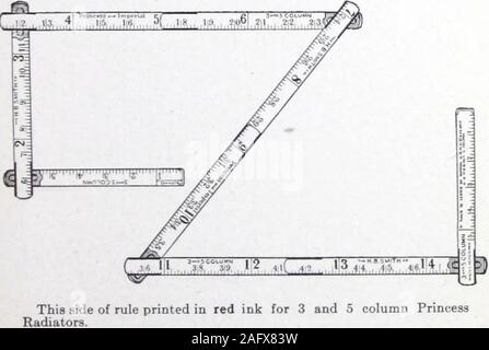 . Boiler and radiator : Catalogue No. 1146.. 3 of Radiator in length. Princess Wall Radiator Stock Photo