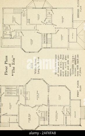 . Hodgson's low cost American homes; perspective views and floor plans of one hundred low and medium priced houses. Stock Photo