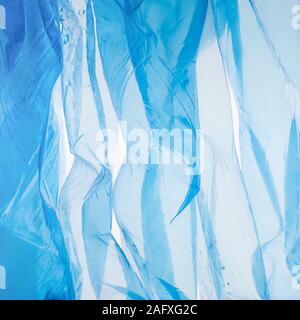 Blue package for garbage on white background Stock Photo