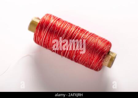 Yarn reels color full and closeup Stock Photo