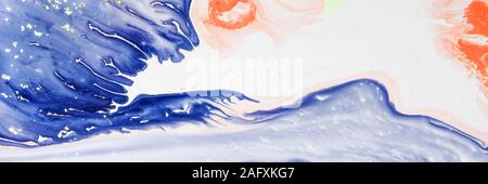 Beautiful multicolored background with blurred acrylic paint with sequins Stock Photo