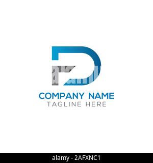 Initial FD Letter Linked Logo. Creative Letter FD Modern Business Logo Vector Template. FD Logo Design Stock Vector