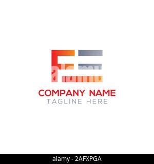 Initial FE Letter Linked Logo. Creative Letter FE Modern Business Logo Vector Template. FE Logo Design Stock Vector