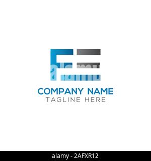Initial FE Letter Linked Logo. Creative Letter FE Modern Business Logo Vector Template. FE Logo Design Stock Vector