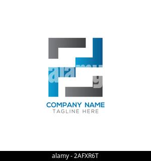 Initial FF Letter Linked Logo. Creative Letter FF Modern Business Logo Vector Template. FF Logo Design Stock Vector