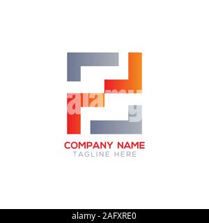 Initial FF Letter Linked Logo. Creative Letter FF Modern Business Logo Vector Template. FF Logo Design Stock Vector