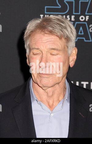 Harrison Ford  12/16/2019 “Star Wars: The Rise of Skywalker” Premiere held at the Dolby Theatre in Hollywood, CA Photo by Kazuki Hirata / HollywoodNewsWire.co Stock Photo