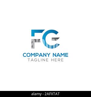 Initial FG Letter Linked Logo. Creative Letter FG Modern Business Logo Vector Template. FG Logo Design Stock Vector