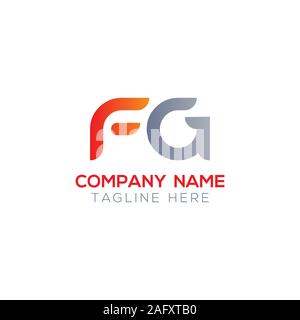 Initial FG Letter Linked Logo. Creative Letter FG Modern Business Logo Vector Template. FG Logo Design Stock Vector