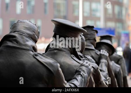 Victory Over Blindness Statue At Manchester England 2019 Stock Photo