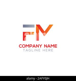 Initial FM Letter Linked Logo. Creative Letter FM Modern Business Logo Vector Template. FM Logo Design Stock Vector