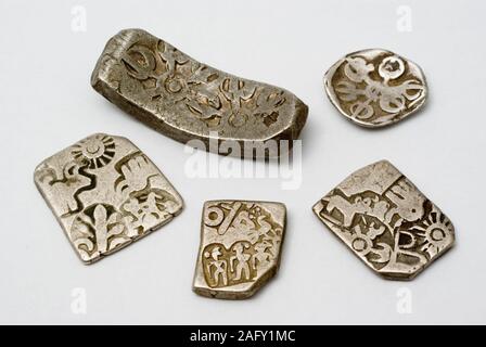 Punch Coin Ancient Indian Punch-Marked Coins Stock Photo - Alamy
