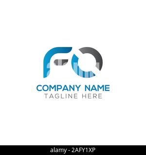 Initial FO Letter Linked Logo. Creative Letter FO Modern Business Logo Vector Template. FO Logo Design Stock Vector