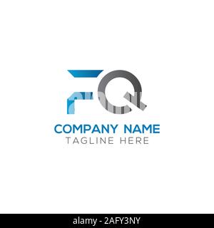 Initial FQ Letter Linked Logo. Creative Letter FQ Modern Business Logo Vector Template. FQ Logo Design Stock Vector