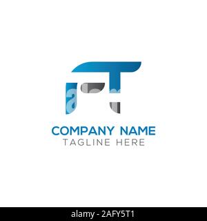 Initial FT Letter Linked Logo. Creative Letter FT Modern Business Logo Vector Template. FT Logo Design Stock Vector