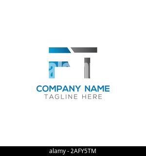 Initial FT Letter Linked Logo. Creative Letter FT Modern Business Logo Vector Template. FT Logo Design Stock Vector