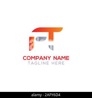 Initial FT Letter Linked Logo. Creative Letter FT Modern Business Logo Vector Template. FT Logo Design Stock Vector