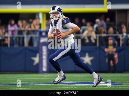 Dec 15, 2019: A Los Angeles Rams fan dresses up during an NFL game between  the Los Angeles Rams and the Dallas Cowboys at AT&T Stadium in Arlington,  TX Dallas defeated Los