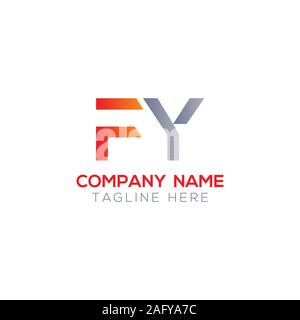 Initial FY Letter Linked Logo. Creative Letter FY Modern Business Logo Vector Template. FY Logo Design Stock Vector