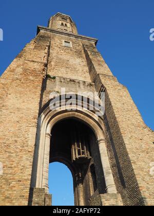 The Tour de Guet, a 13th century watchtower in Calais, Pas-de-Calais, northern France. Stock Photo