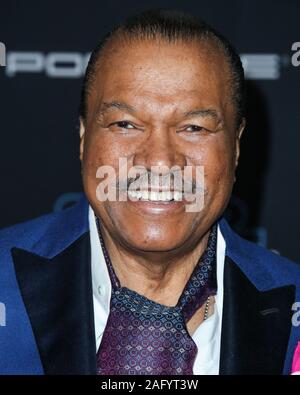 HOLLYWOOD, LOS ANGELES, CALIFORNIA, USA - DECEMBER 16: Actor Billy Dee Williams arrives at the World Premiere Of Disney's 'Star Wars: The Rise Of Skywalker' held at the El Capitan Theatre on December 16, 2019 in Hollywood, Los Angeles, California, United States. (Photo by Xavier Collin/Image Press Agency) Stock Photo