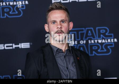 HOLLYWOOD, LOS ANGELES, CALIFORNIA, USA - DECEMBER 16: Actor Dominic Monaghan arrives at the World Premiere Of Disney's 'Star Wars: The Rise Of Skywalker' held at the El Capitan Theatre on December 16, 2019 in Hollywood, Los Angeles, California, United States. (Photo by Xavier Collin/Image Press Agency) Stock Photo