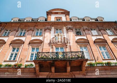 City town hall at old town Market Square in Heidelberg, Germany Stock Photo