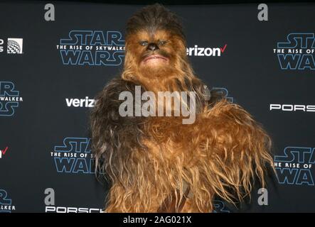 16 December 2019 - Hollywood, California - Chewbacca. Premiere Of Disney's ''Star Wars: The Rise Of Skywalker''  held at El Capitan theatre. (Credit Image: © F. S/AdMedia via ZUMA Wire) Stock Photo