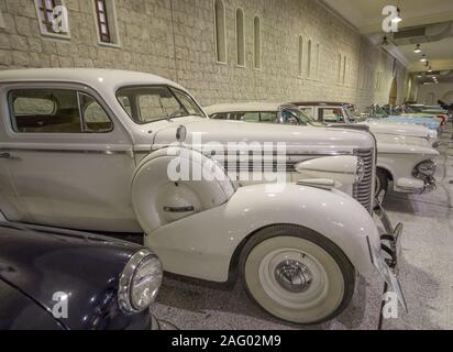 The Sheikh Faisal Bin Qassim Al Thani Museum presents the most complete collection of Qatar. Here in particular its classic cars exhibition Stock Photo