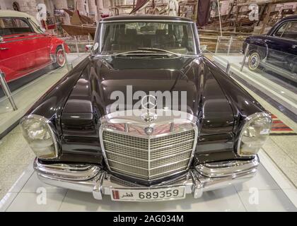 The Sheikh Faisal Bin Qassim Al Thani Museum presents the most complete collection of Qatar. Here in particular its classic cars exhibition Stock Photo