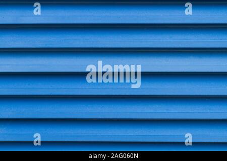 A blue american blinds in a close up view Stock Photo
