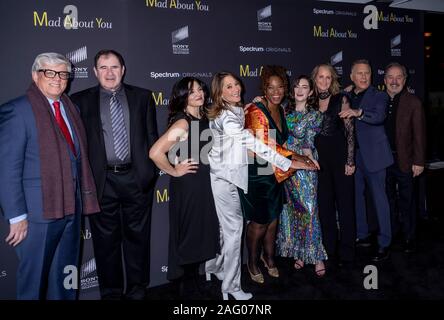 New York, NY, USA - December 16, 2019: Cast attends the 'Mad About You' red carpet event at The Rainbow Room, Rockefeller center, Manhattan Stock Photo