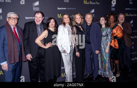 New York, NY, USA - December 16, 2019: Cast attends the 'Mad About You' red carpet event at The Rainbow Room, Rockefeller center, Manhattan Stock Photo